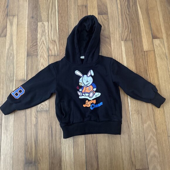 Black Keys Other - Black Keys BKYS Lucky Charm Bomber Hoodie Pockets Embroidered Kids Size 4